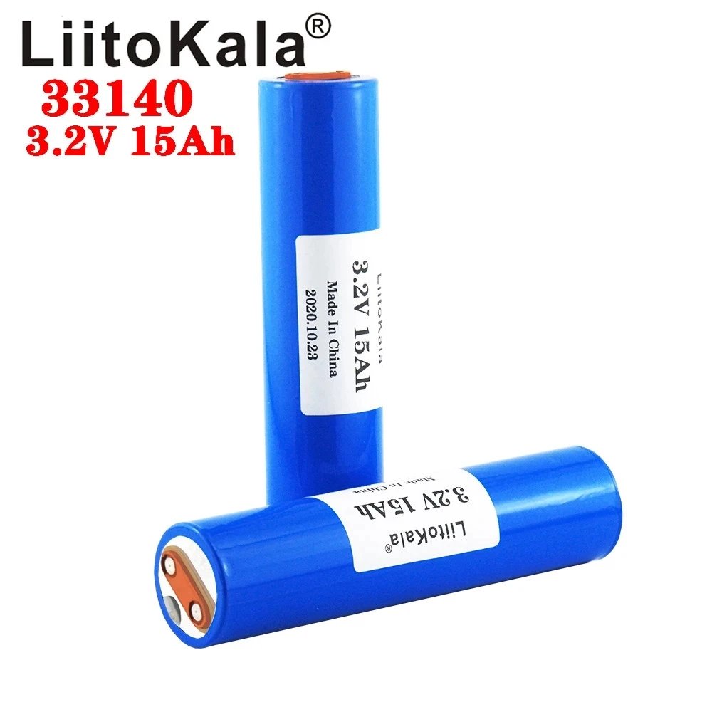 Литий железо фосфатные аккумуляторы Liitokala 33140 3 2 В 15 Ач клетки для электроскутера