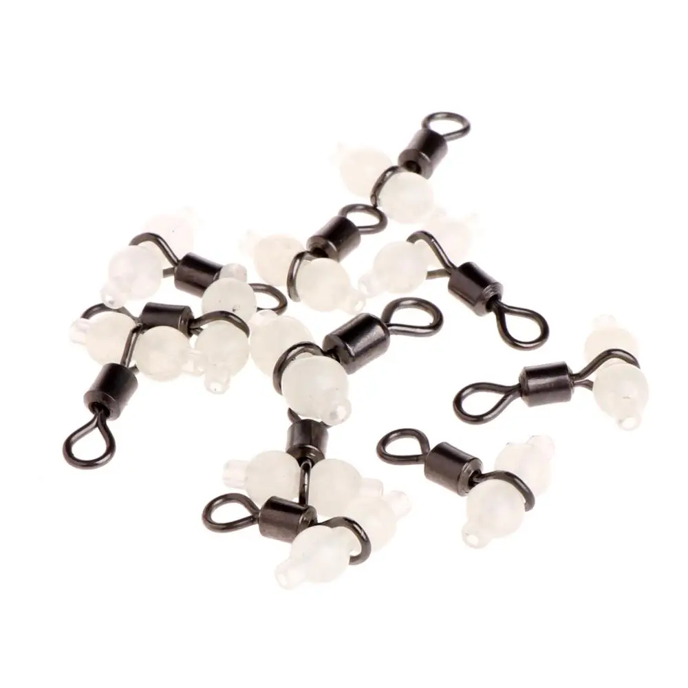 10 шт. 3 ходовой светящиеся рыболовные роликовых вертлюгов разъем Морская Рыбалка