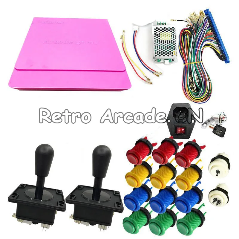 Комплект для сборки аркадных игр Jamma с футляром 1299 в 1 блок питания игровой доски