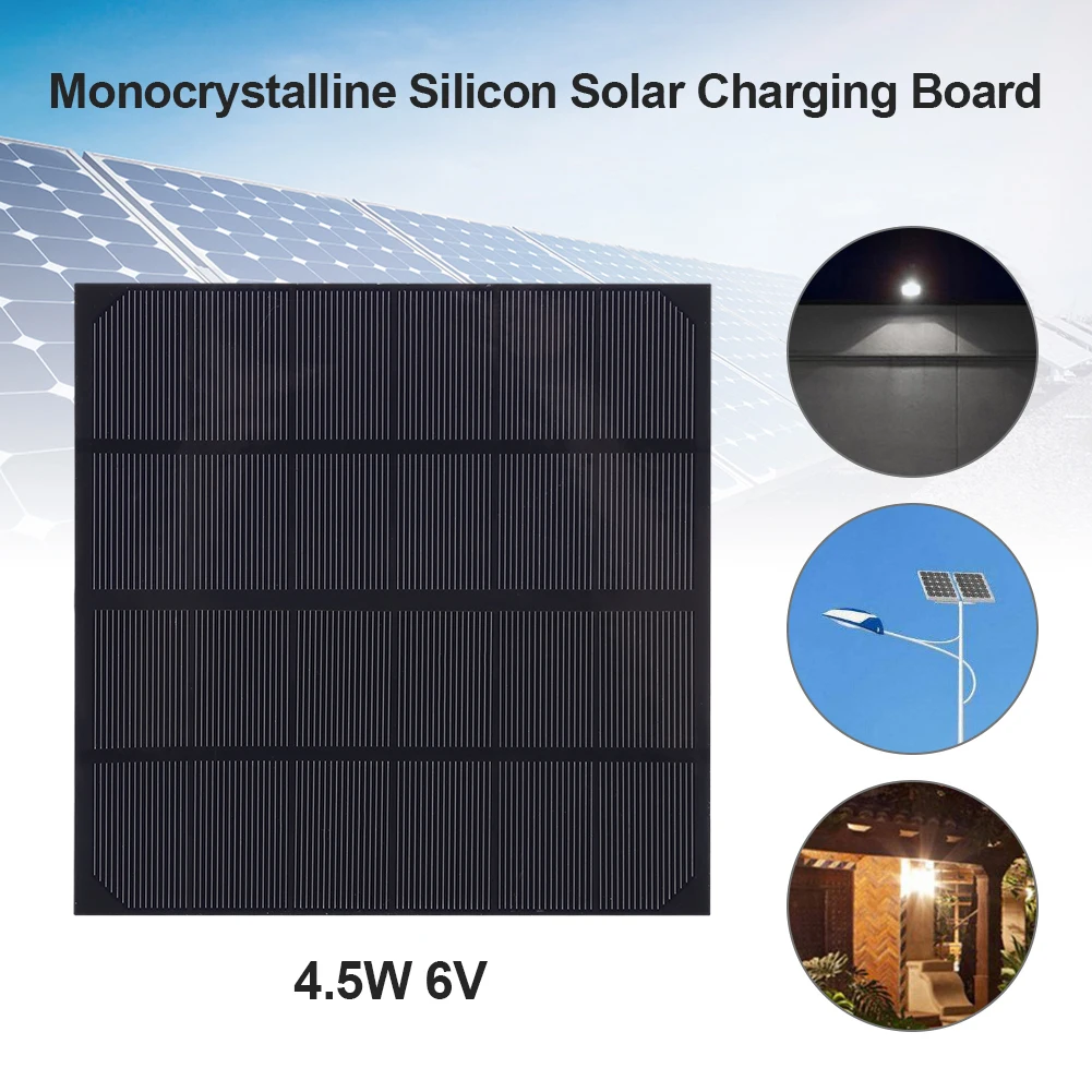 

4.5W 6V Mini Solar Panel Board Battery Cell Chargers Board Solar Power Charging Module for Small Home Lighting System