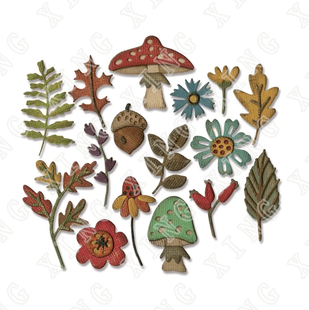 

Hot Sale Newest Embossing Mold Funky Foliage Metal Cutting Dies for Maker Diy Scrapbooking Gift Album Crafts Decoration Stencils