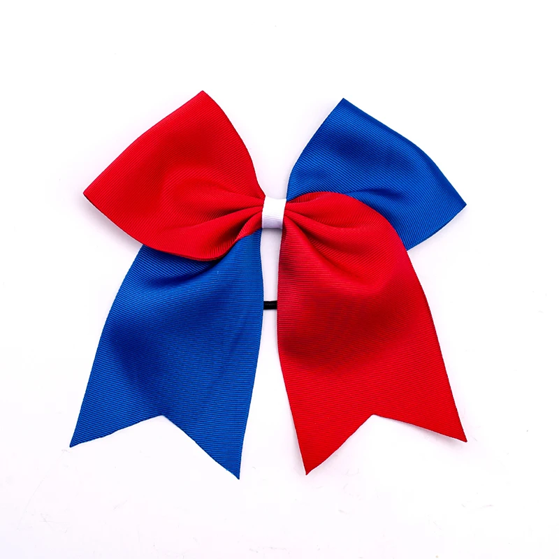 

Baby Girl cheer bow Patriotic 4th of July American Independence Day 7inch Hair Bow With Clip OR Elastic band 30pcs
