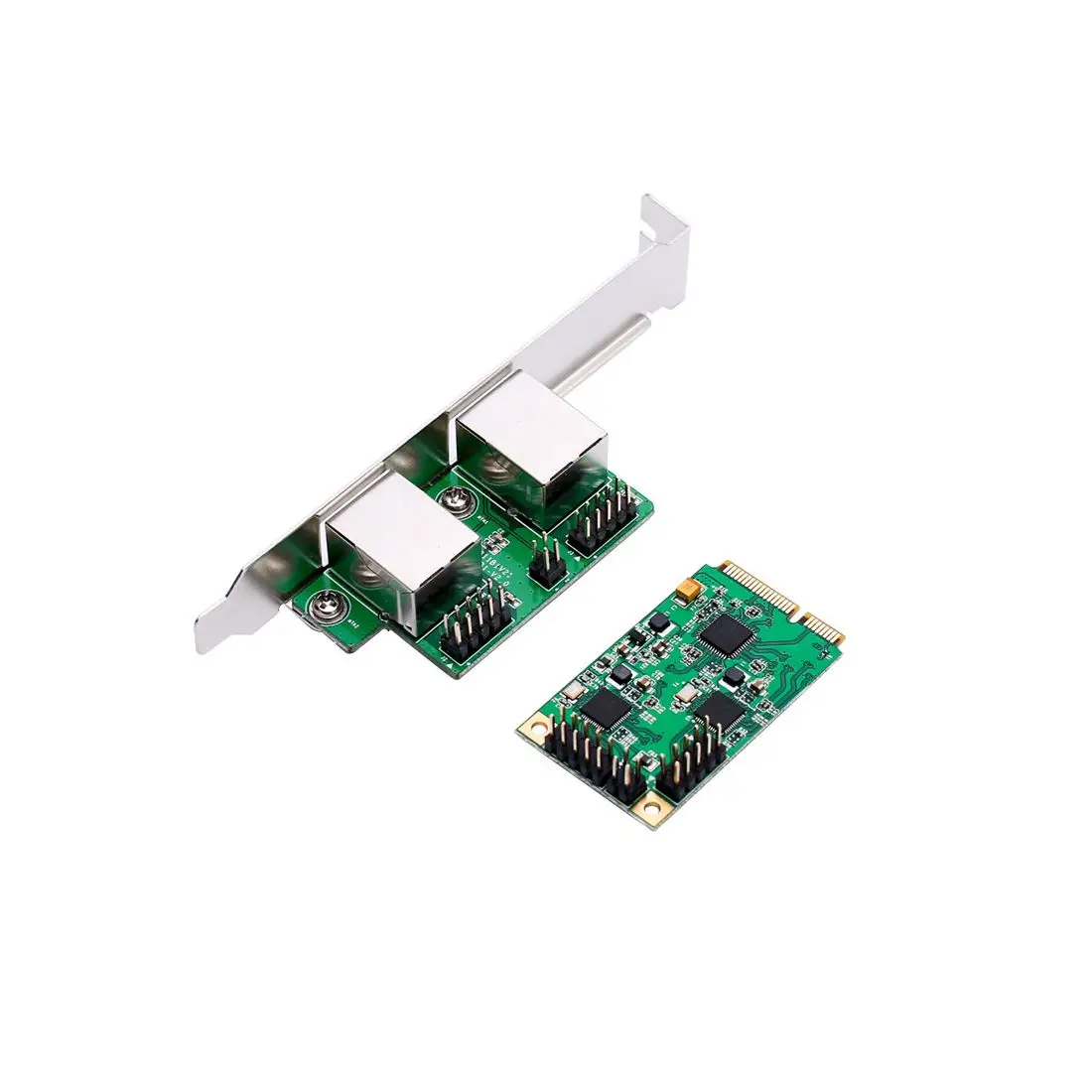 Настольный мини PCI Express двойной гигабитный Ethernet контроллер карта RTL8111 чипы 2 порта