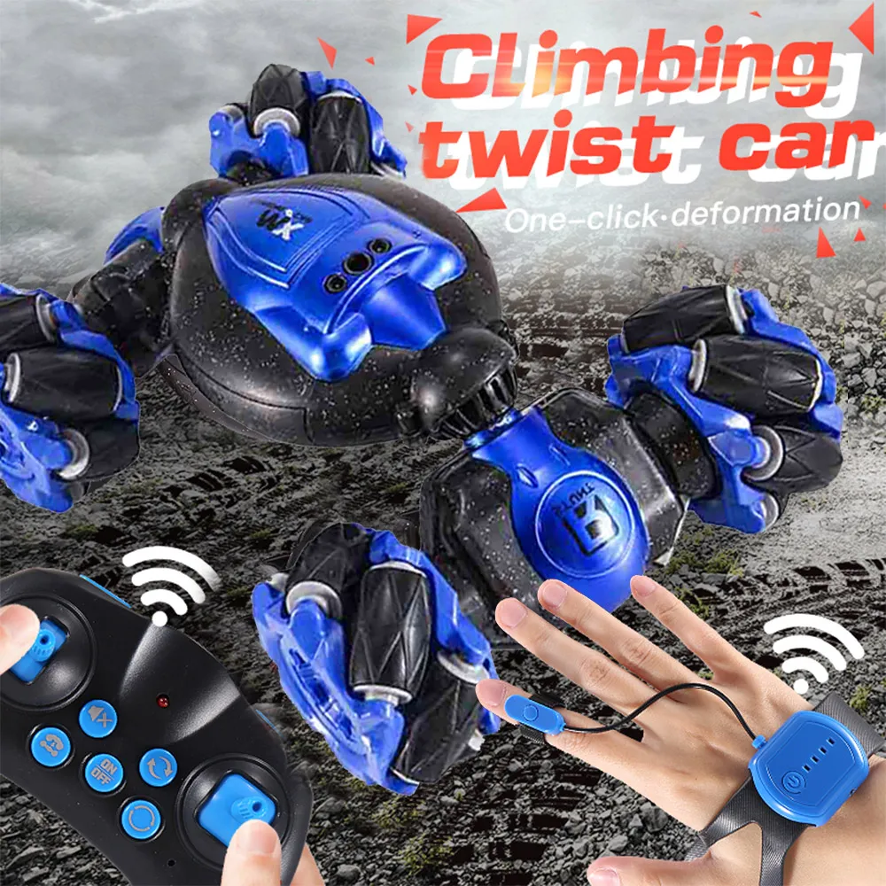 1827 20 2 4G 4WD RC Stunt Car Twist автомобильные часы индукционный жесты внедорожный плоский