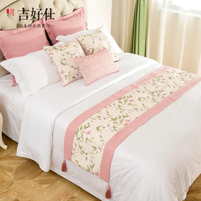 Модный чехол для подушки с имитацией конопли жаккардовый полиэстеровый плед