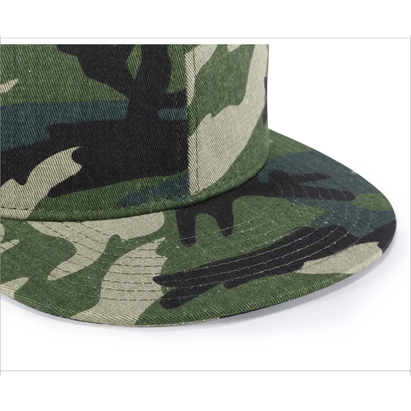 Мужская кепка бейсболка в стиле хип хоп осенняя зеленая камуфляжная плоская