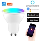 Смарт светильник лампа Tuya Smart Life, точечная лампа с Wi-Fi, RGB + CW 85-265 (V), управление с помощью приложения, RGB светильник Alexa Google Home