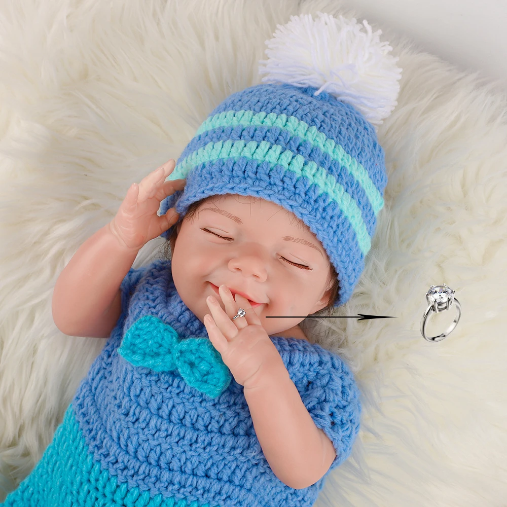 Новая 20 дюймовая Детская кукла со спящим глазом и алмазным кольцом подарок для