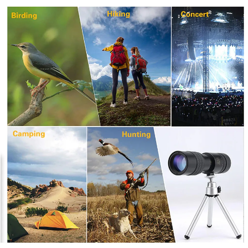 

Wholesale Telescope Smartphone Portable Telescope 4K 10-300X40mm Super Telephoto Zoom Monocular for Beach Travel Supports
