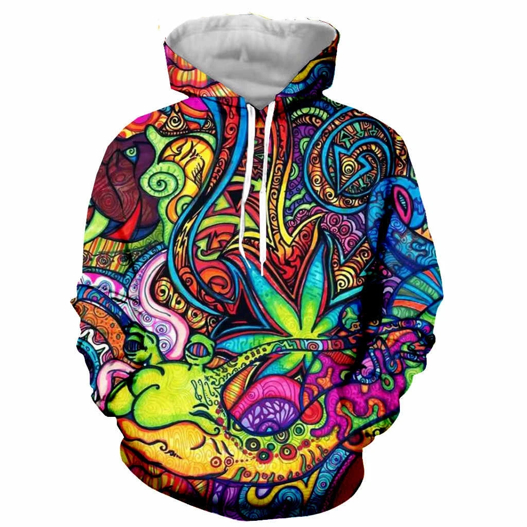 

Fashion Men's Weeds Animal 3D Printed Hoodies Men's/Women's Shiny Leaf Pattern Sweatshirts 3D Harajuku Hoodies