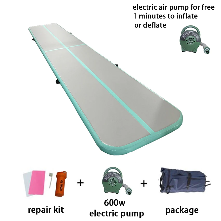 4m/5m/6m Inflatable Air Track For Gym Gymnastics Tumbling Yoga Mat Airtrack Matte with Air Pump Olympics Training Mattresses