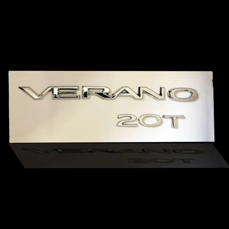 Хромированная буква VERANO 20T эмблема значок для стайлинга автомобиля наклейка с