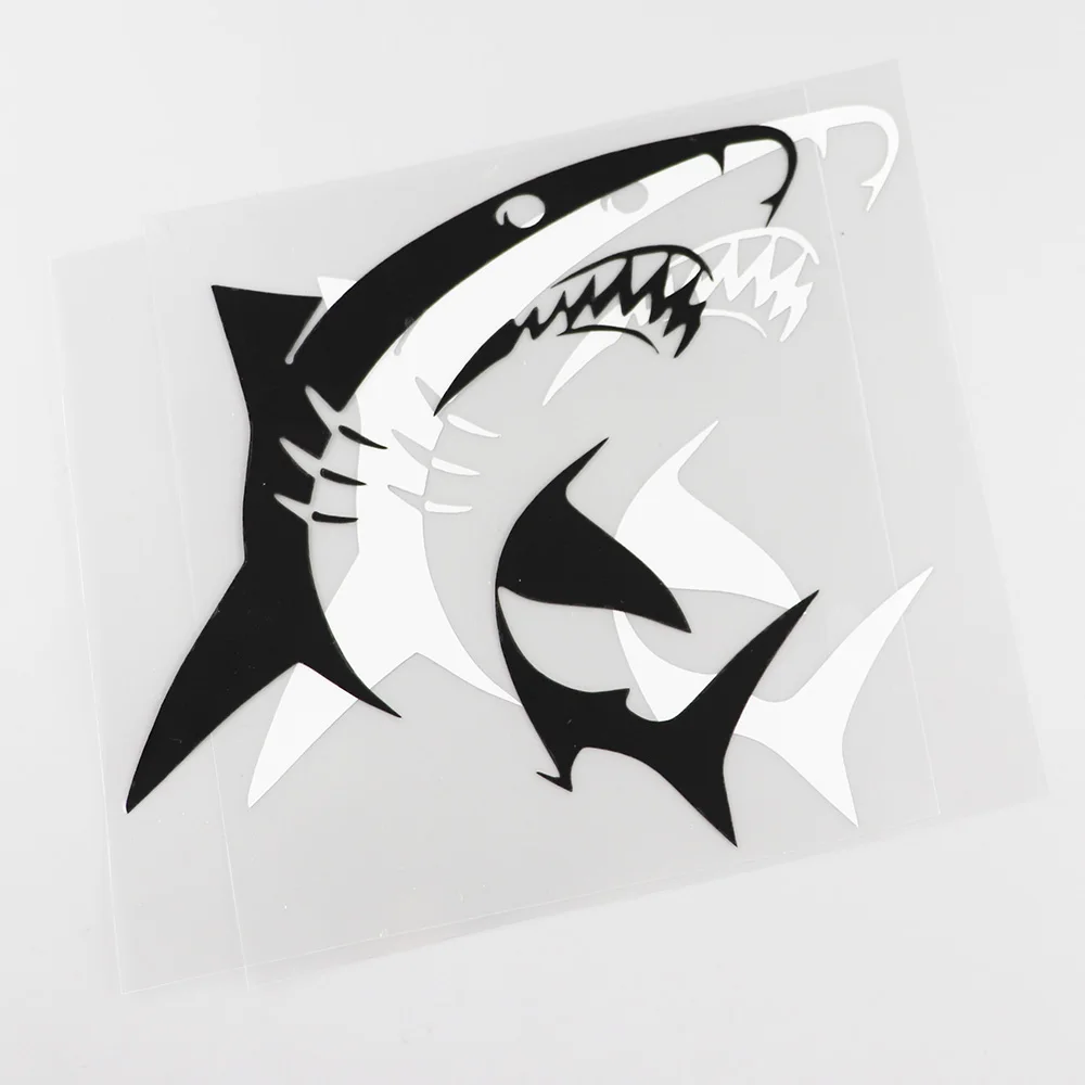 Виниловая наклейка YJZT на автомобиль 16 1 см х 15 с зубами Angry Shark водонепроницаемая