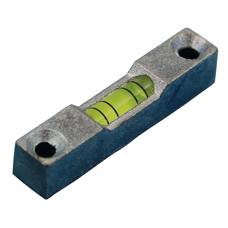 Mini Barra de Metal Qase Nível de Tubo de Vidro com Plástico Bolha e Inclinômetro com Furos de Montagem Instrumentos de medição de nível