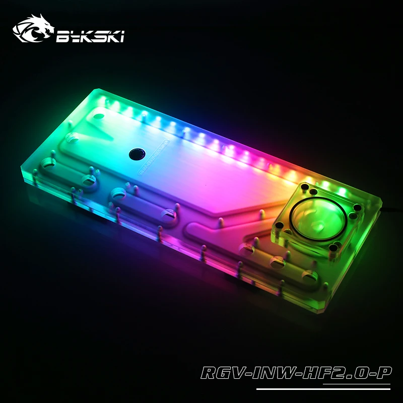 

BYKSKI Acrylic Tank Use for IN WIN H-Frame2.0 Computer Case / Combo DDC Pump Water Cooling Channel Solution,RGV-INW-HF2.0-P