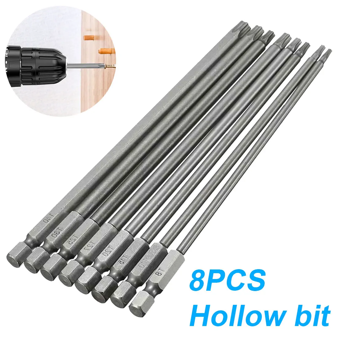 

Hand Tools Security Tamper Proof Magnetic Screwdriver Drill Bit Screw Driver Bits 1/4" Hex Torx Flat Head 8pcs/ 12pcs/ 50pcs