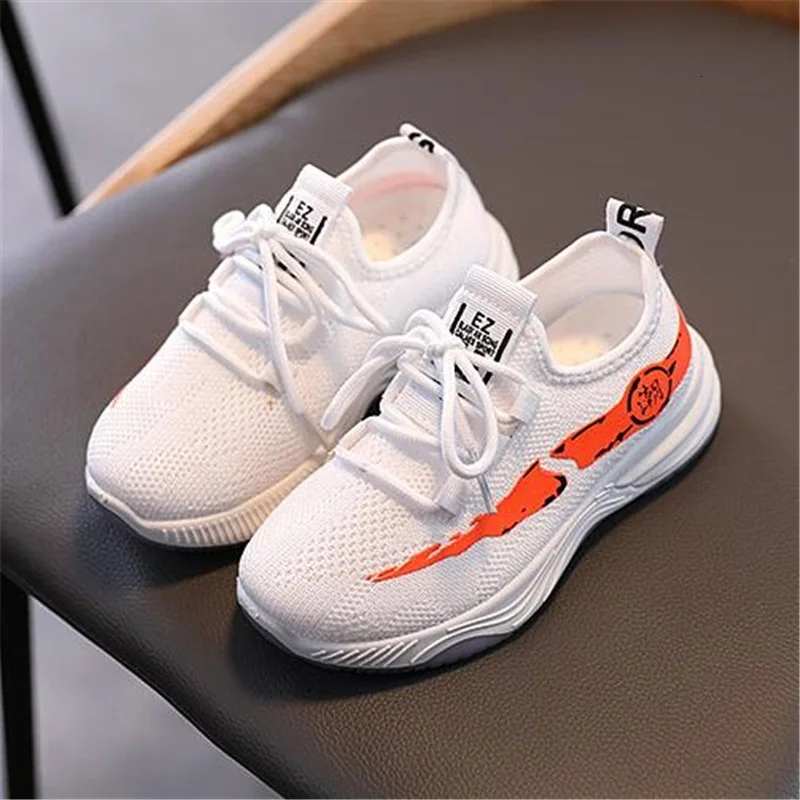 

Kruleepo Children Breathable Sneakers Sports Shoes Spring Autumn Outdoor Running Rubber Soled Casual Leisure Thin Shoes