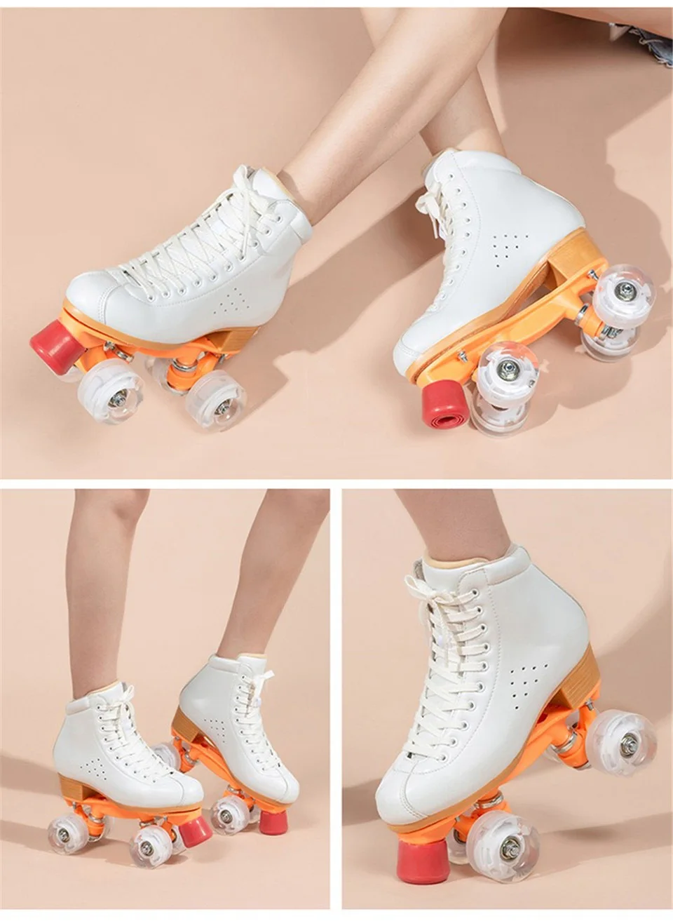 Две линии роликовые коньки обувь двухрядные коньки Patines детей взрослых родителей кроссовки PU колеса без вспышки коровьей кожи IB44