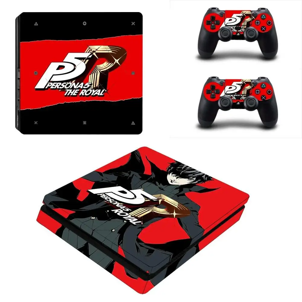 Виниловые наклейки Persona 5 The Royal PS4 Slim Skin для консоли PlayStation 4 и контроллера