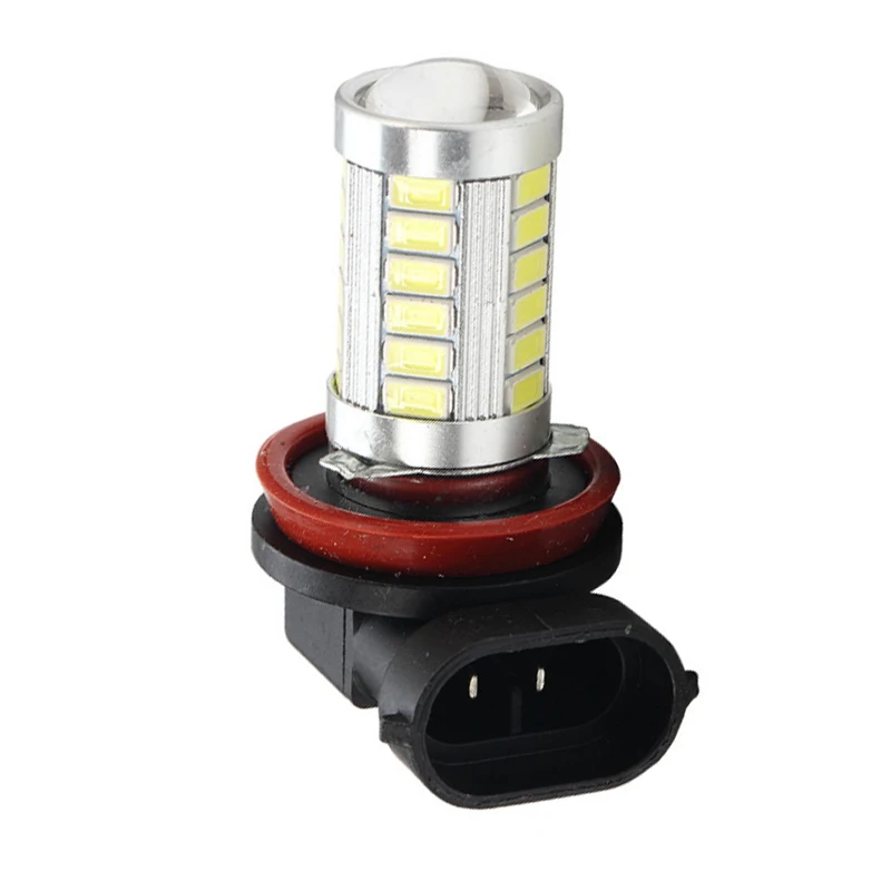 

10pcs Super White H11 Car LED Fog Lamp Auto DRL Driving Daytime Running Light Bulb 5630 33SMD Car Accessories White DC12V