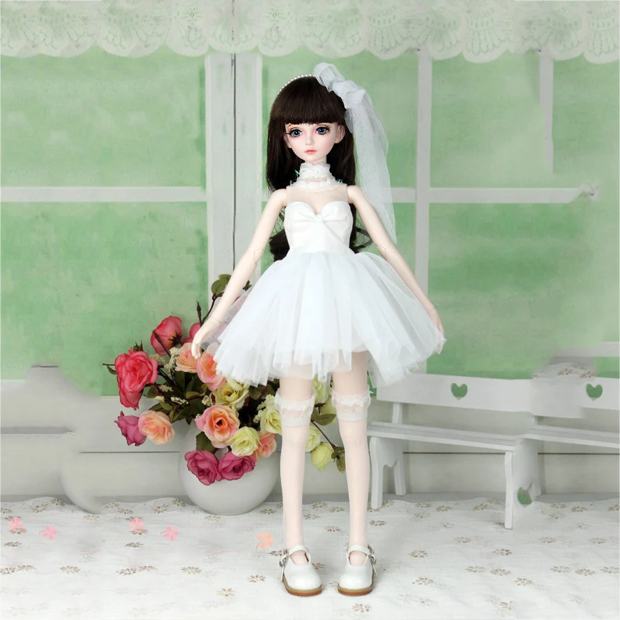 Платье для куклы Bybrana 1/3 1/4 Bjd юбка из пряжи сексуальная короткая Одежда BJD SD
