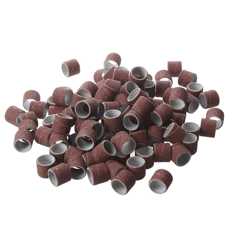 

100pc 1/2" Sanding Bands Kit with 2 Sanding Drum Mandrel For DREMEL Rotary Tools