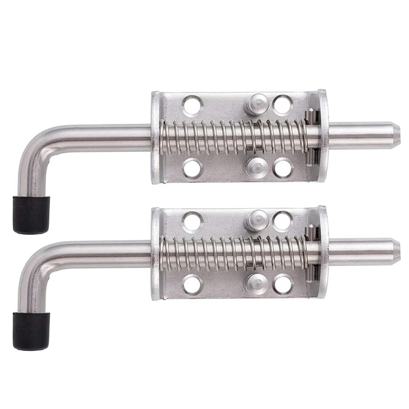 304 Stainless Steel 6.5inch Spring Pin Latch Lock Assembly for Doors Cabinets and Utility Trailer Gate - Heavy Duty Promotion |