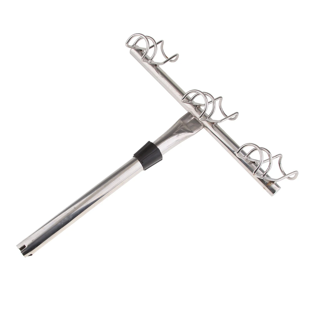 

Stainless Steel Hardware Outdoor Fishing Rod Pole Stand Bracket Holder Rest Rack