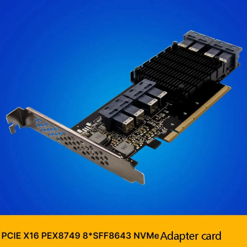 pci e 30 x16 pex8749 u 2 sff 8649 адаптированные тверд