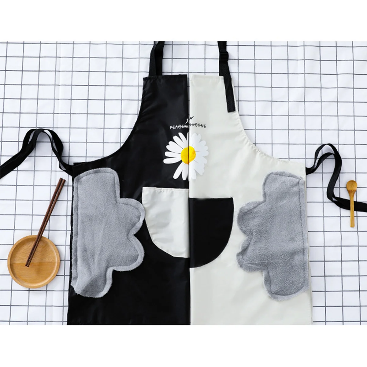 1 шт. Водонепроницаемый ПВХ с изображением Дейзи кухонный фартук столовая