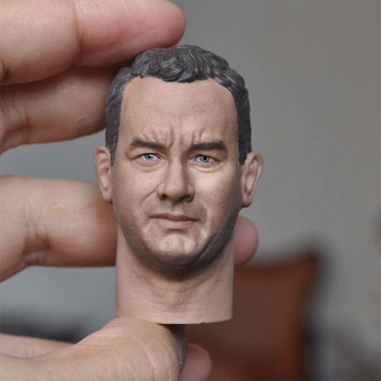 

Мужская голова в масштабе 1/6 Tom Hanks, Райан для фигурок тела 12 дюймов, аксессуары «сделай сам»