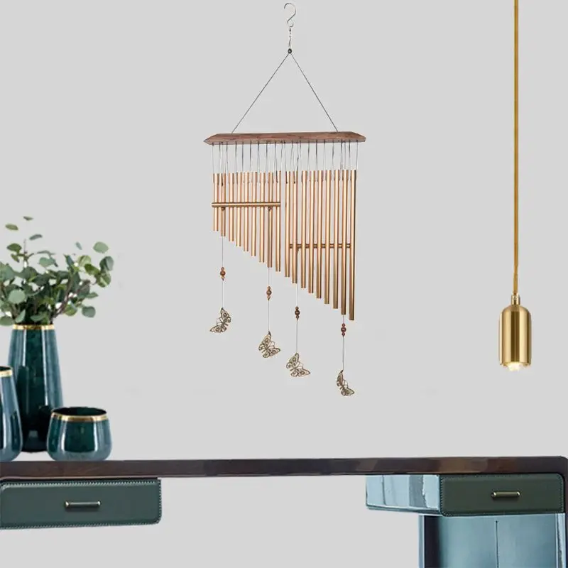 Колокольчики ветра на открытом воздухе Большие колокольчики с 8 металлическими