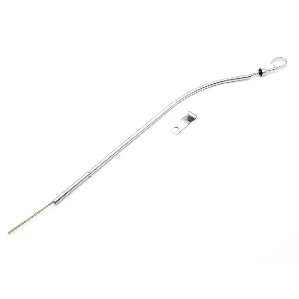 

Electroplating Oil Dipstick Chrome Steel Engine Oil Dipstick Passenger Side Dip Stick High Performance Car Accessory
