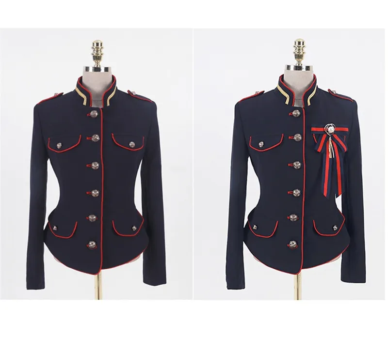 

CBAFU spring autumn high quality coat women vintage work style short jacket long sleeve button outwear runwat pearls bow P701