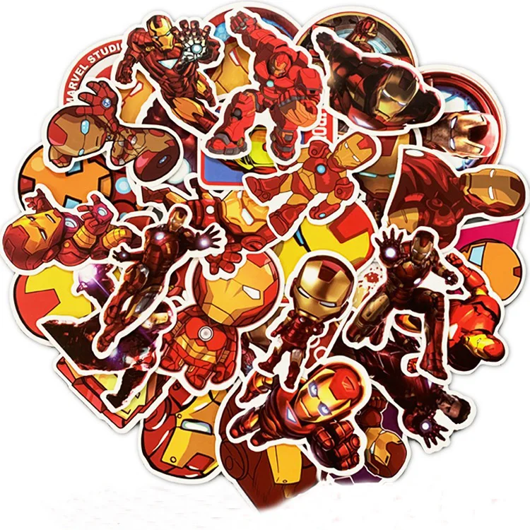 The Marvel Hero Stickers Bedroom Decor Wall Skateboard Luggage Guitar Laptop Motocycle Bumper Car Phone Graffiti PVC | Дом и сад