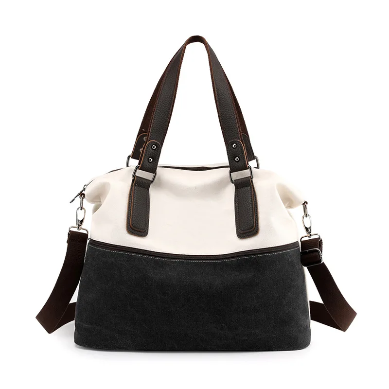 Простая новая холщовая женская сумка на одно плечо для багажа горизонтальный