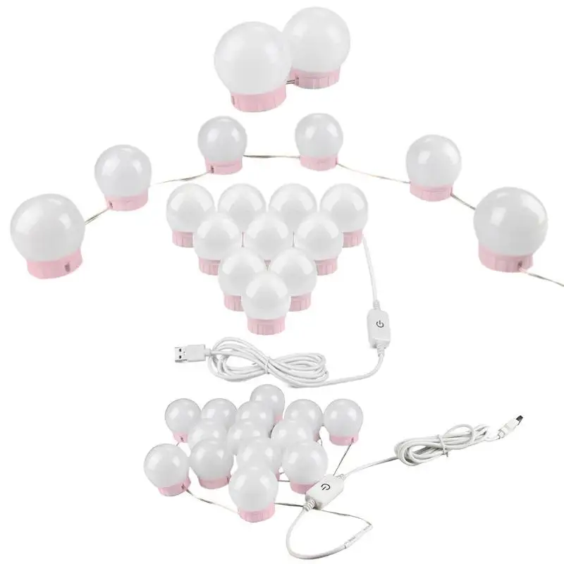 Макияж зеркало тщеславие Светодиодный лампочки комплект usb зарядный порт