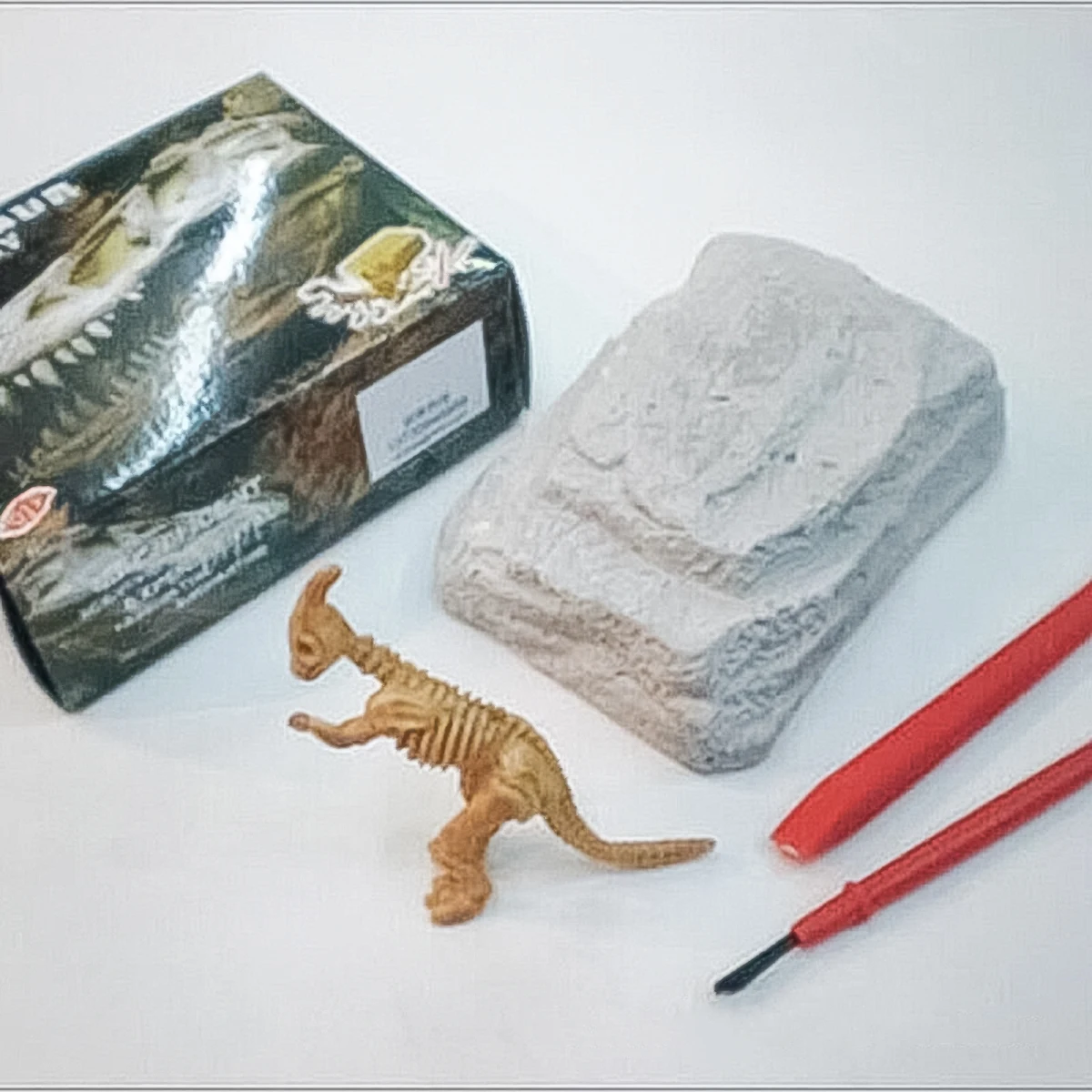 Динозавр костный Скелет копать набор динозавров Fossil раскопки DIY научная