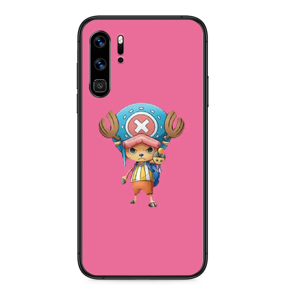 Цельный чехол для телефона Тони Чоппер Huawei P 9 Smart 10 20 30 40 8 Lite Mini Z 2019 Pro черный из ТПУ