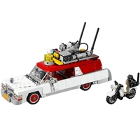 moc 75828 1 ghostbusters ecto 1 2 movie car set building blocks diy toy brick christmas gifts for kid compatible 16032 toys