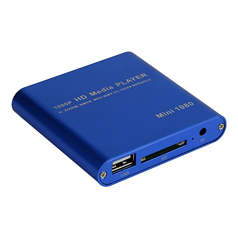 1080P USB внешний медиаплеер с SD медиаприставкой Поддержка MKV H.264 RMVB WMV HDD Player