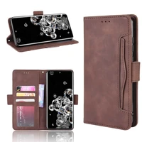 leather phone case for samsung galaxy s20 ultra 5g s20 plus 5g back cover flip card wallet with stand retro coque