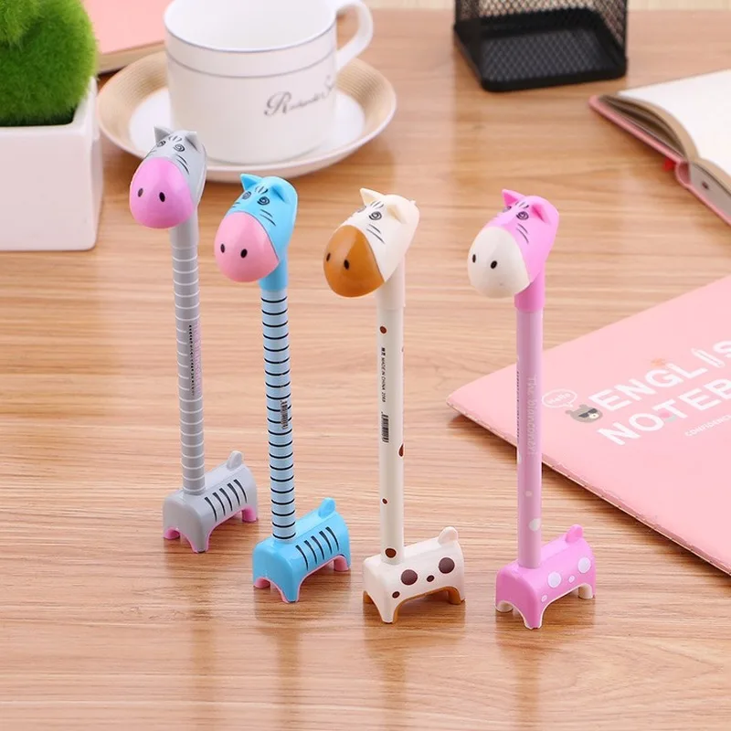 

15+10 Pen Filling Creative Cartoon Cute Donkey Ball Pen Signature Pen Cute Student SchoolOffice Stationery Hippo Neuter Pen pens