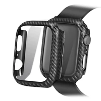 frame carbon protective case for apple watch 6 5 4 bands 42mm 38mm 44mm 40mm watch covers bumper iwatch series 3 2 1 accessories