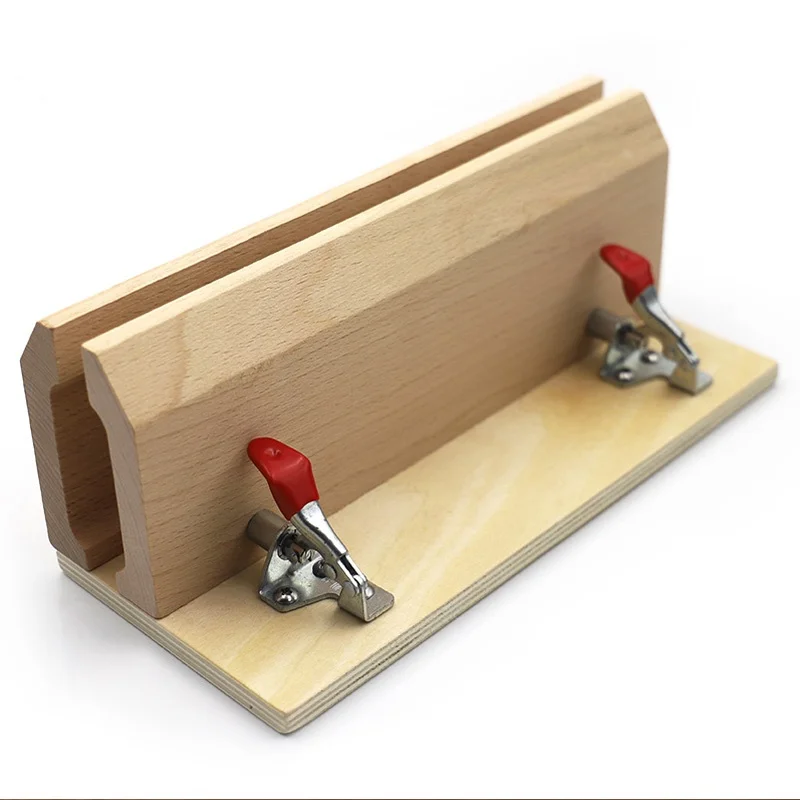 

QJH Brand Hand-Stitched Sewing Horse Leather Craft Table Pony Clamp Leather Stitching Tool DIY Leather Beech Wood Sweing Tool