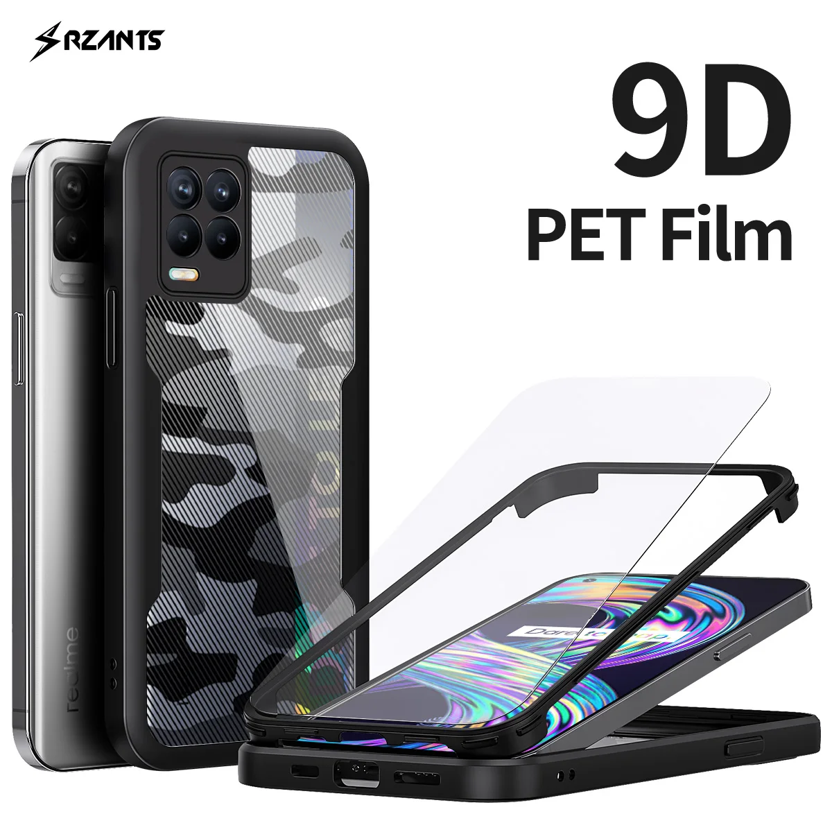 

For OPPO Realme 8 Realme 8 Pro Case 360 Camouflage Full Protective Casing Double Shockproof Shell No Need Film Cover