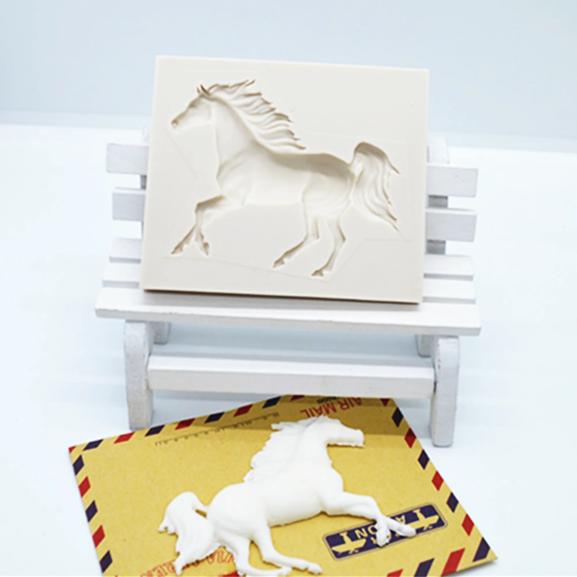 Luyou 1 шт. 3D силиконовые формы лошадь смолы шоколада Fondant (сахарная) для сахара