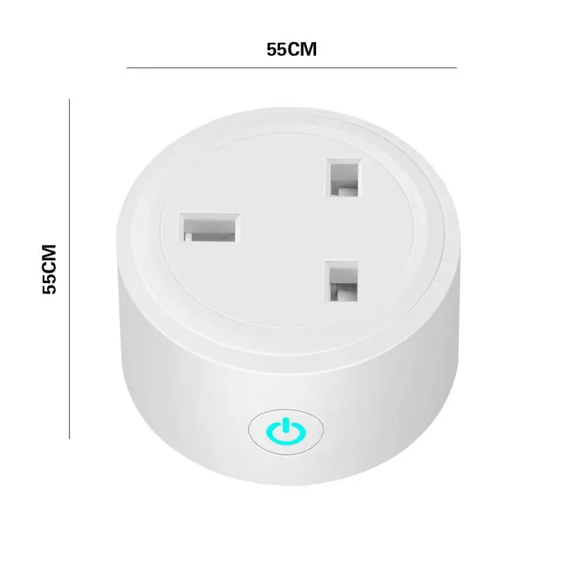

Smart Plug Socket Smart Home 16A UK Plug Socket WiFi App Remote Control ON/OFF Plug Socket Voice Control For Google Assistant