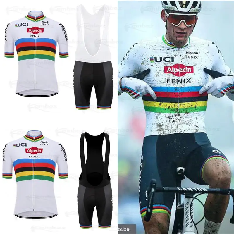 

2021 Alpecin FENIX Cycling Jerseys Men Short Sleeve Set Bib Quick Dry Shorts Premium Clothing Ciclismo Hombre Bike Strech Suit