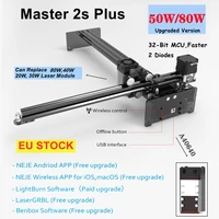 neje master 2s plus 50w80w cnc laser wood metal engraver diy cutter engraving machine lightburn lasergrbl bluetooth app control